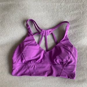 Lululemon 💜 purple workout bra size 6
